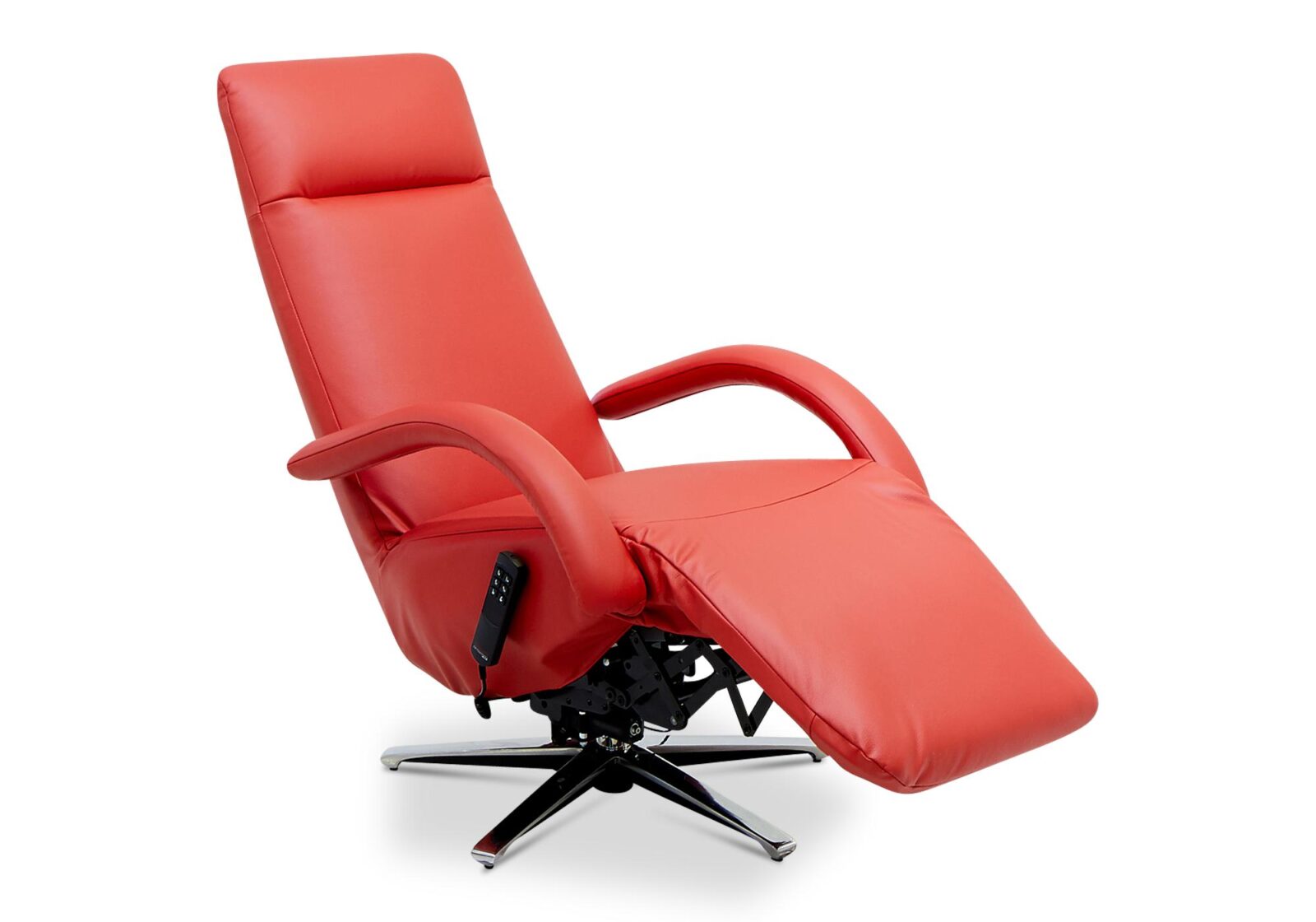 TV-Sessel Simba Strässle. Bezug: Leder. Farbe: Rot. Erhältlich bei Möbel Gallati.