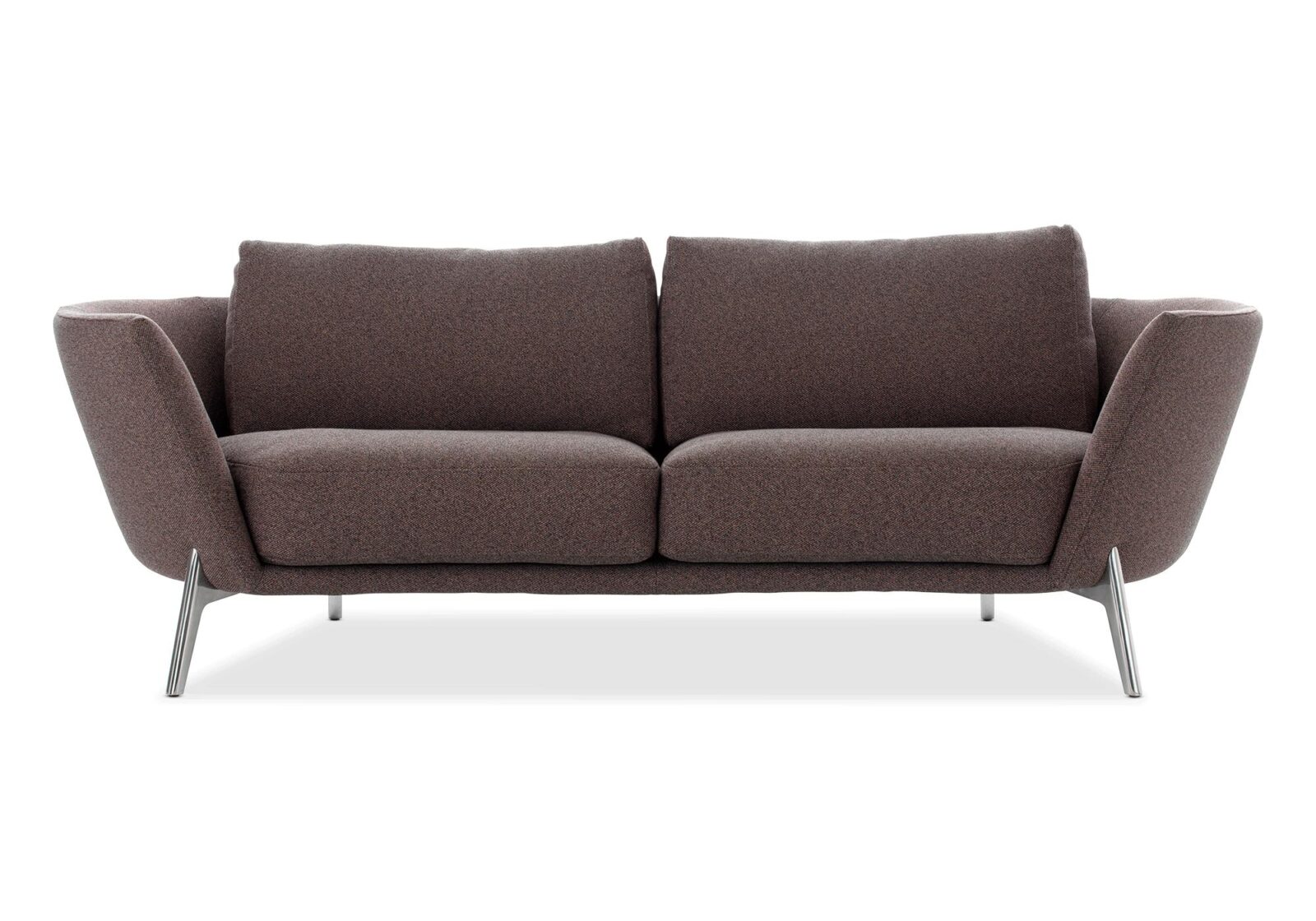 3er Sofa Rego  Vintage Style. Bezug: Stoff. Farbe: Braun. Erhältlich bei Möbel Gallati.